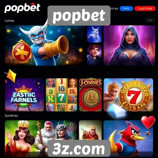Variedade de jogos disponíveis no popbet